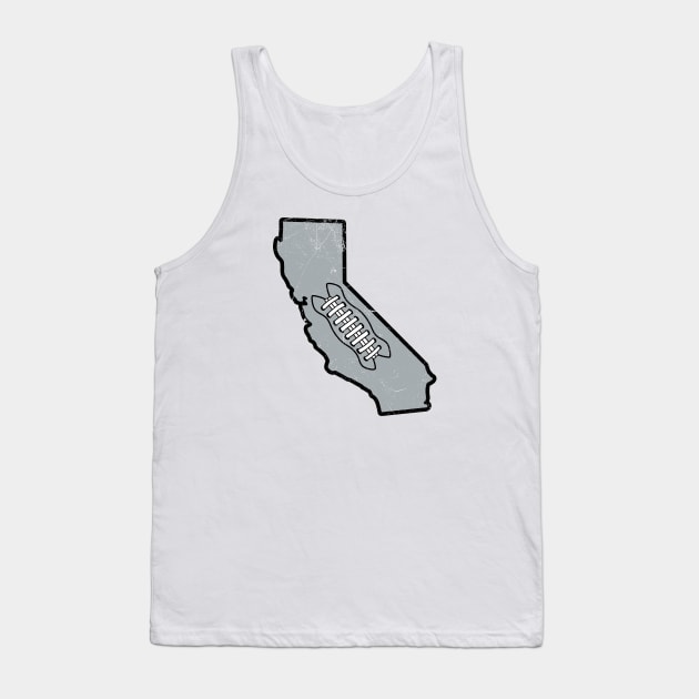 California Football, Retro - White Tank Top by KFig21